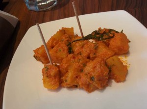 Aloo sadeko at Yeti: a complimentary starter.