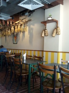 Inside Carnatic Cafe.