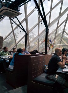 Inside Monkey Bar: lots of natural light.