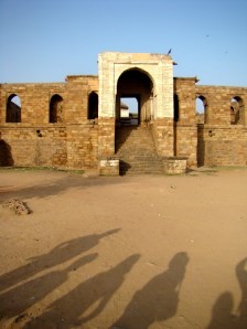 Looking towards the main arched entrance to the tomb.