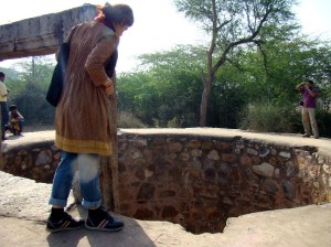 A Tughlaq-era well at Sultangarhi.
