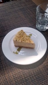 The bhapa doi cheesecake at Cafe Lota.