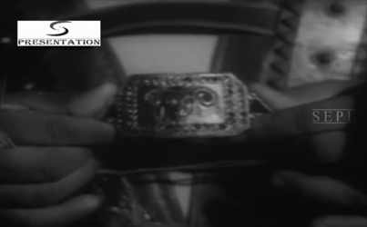 Rustom leaves his family's emblem with Tehminia for their son.