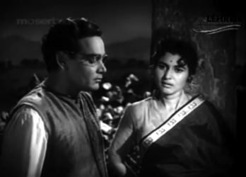 Malti and Mehta, in a rare scene from the film