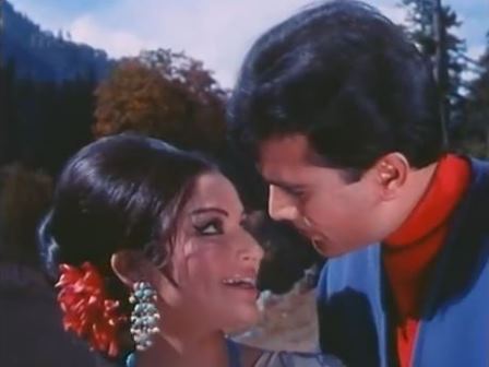Rajesh Khanna with Sharmila Tagore in Aradhana