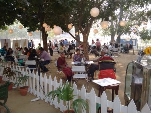 A pretty yard at the Palate Fest.