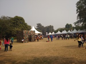 The Palate Fest - tents and some installation art.
