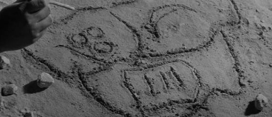 Tahei draws a map to explain the plan.