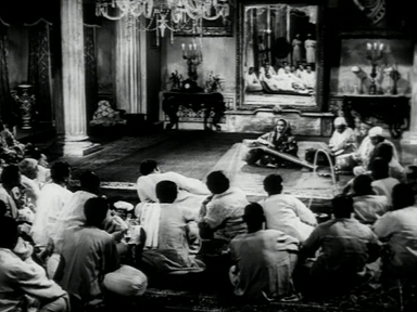 A scene from Jalsaghar