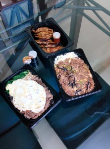 Home delivery from Sushiya: bulgogi, bibimbap, mandu.