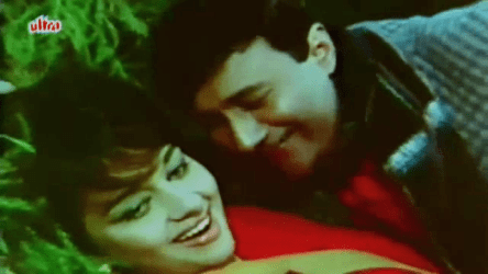 Asha Parekh and Dev Anand in Mahal