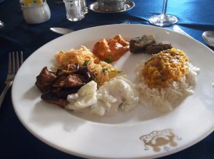 Lunch at Neemrana: some of the food.