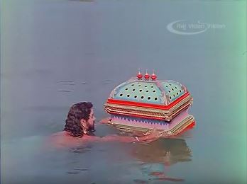 A charioteer rescues a baby