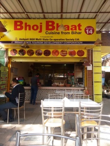 The Bihar food stall at Dilli Haat.