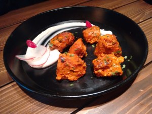 Tandoori soy chops: unusual, and good.