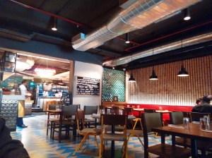 Inside Jamie's Italian.