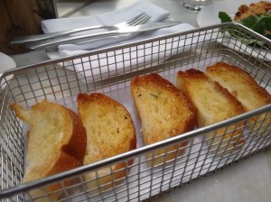 Garlic bread, always welcome - even if this was pretty average. 