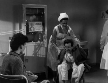 A woman comes to meet a recuperating commando