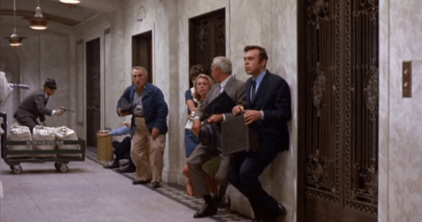 The robbery in progress