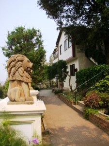 A view of the path leading up to our room. 