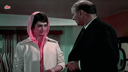 Saira Banu and Motilal in a scene from the film