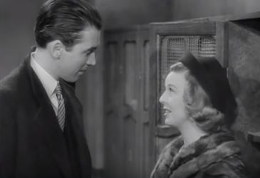 Margaret Sullavan and James Stewart in The Shop Around the Corner
