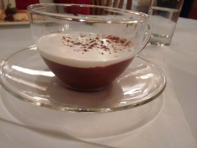 The absolutely divine chocolate mousse at Artusi.