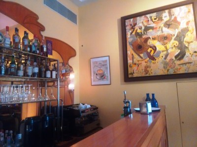 The bar counter at Artusi.