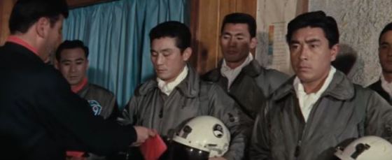 The new pilots are given red scarves