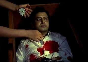 A corpse with oddly bulgy eyes